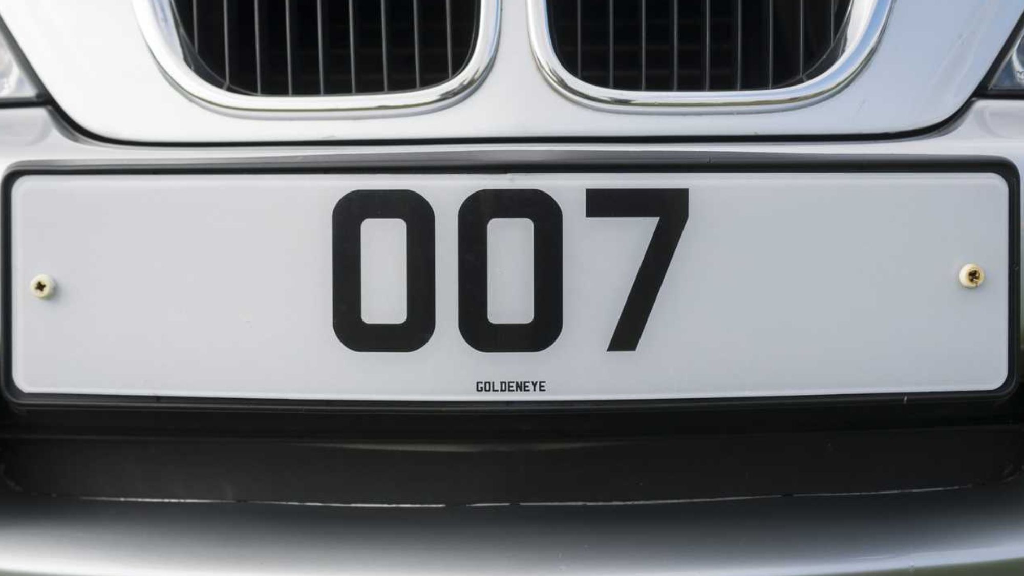 007 license plate for BMW showing private number plates in modifying a car feels great