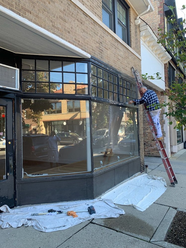 Commercial exterior painting in Tower Lakes