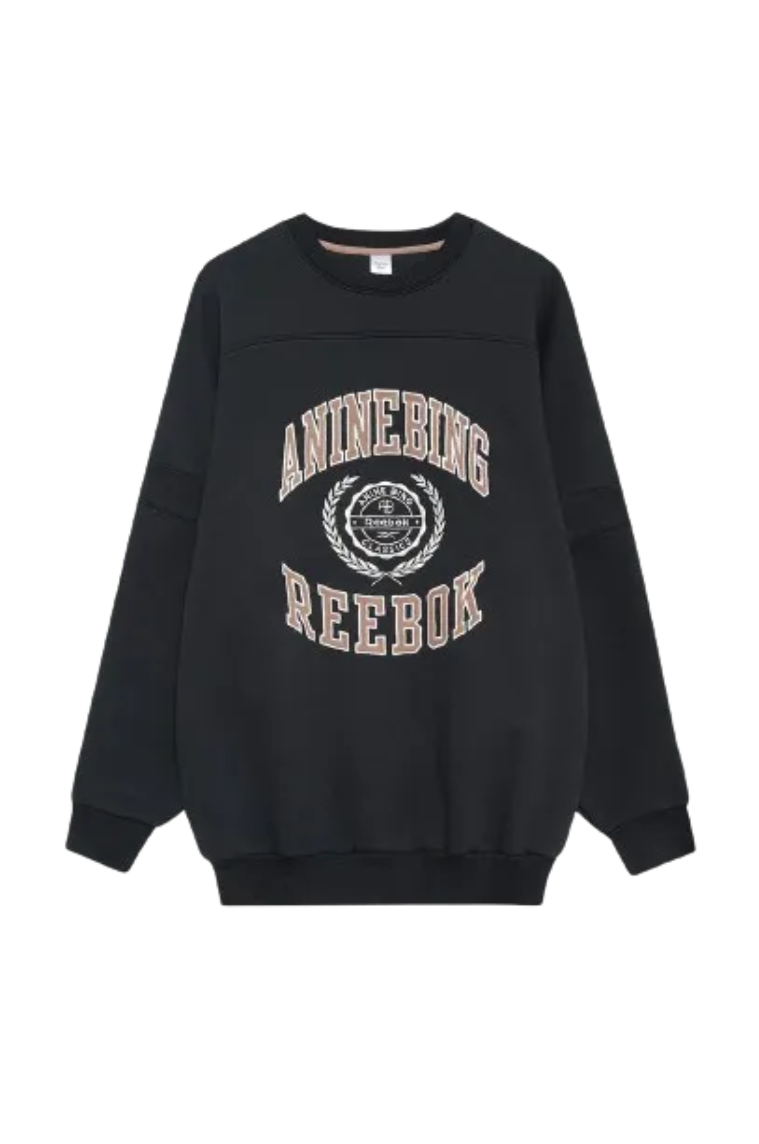 ANINE-BING-REEBOK-X-OVERSIZED-CREW-BLACK